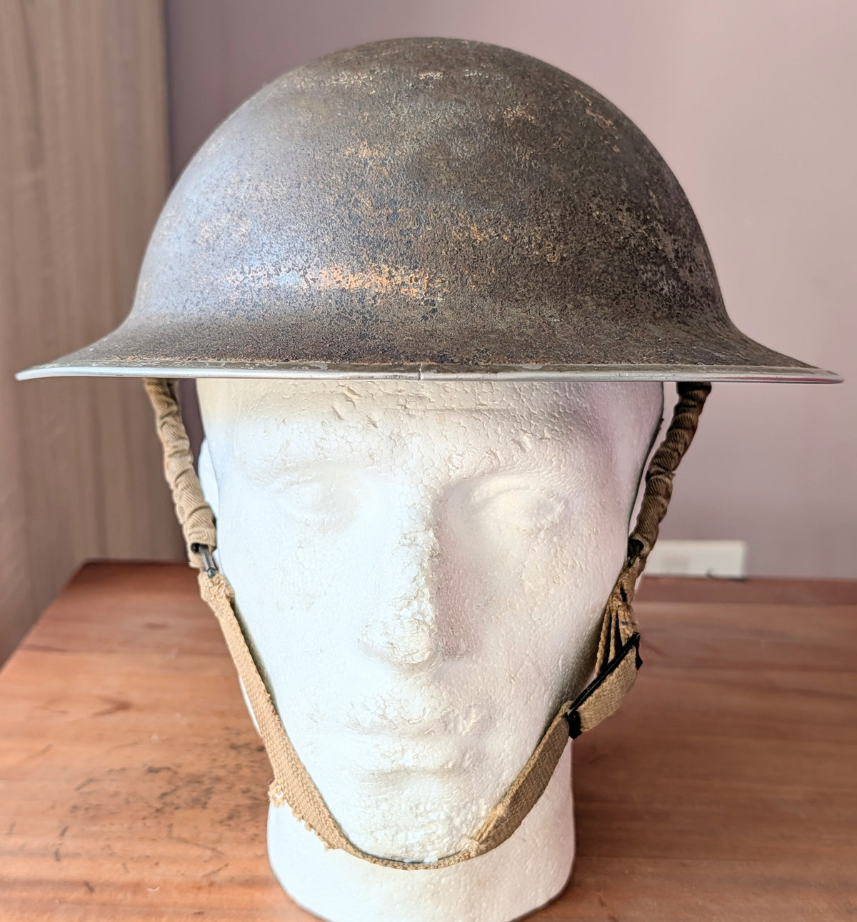 SOLD! Early WW2 Dunkirk Era British Army Brodie Helmet Dated 1939, Attributed