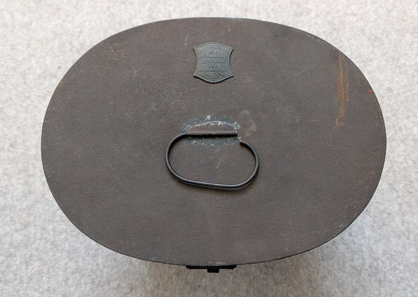 Sold! Rare British Army Hertford Militia French Pattern Shako 1855-61 & Tin