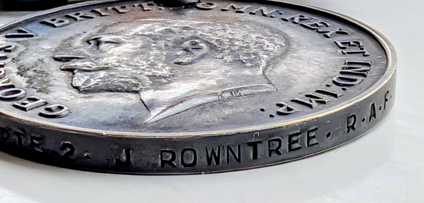 SOLD! WW1 British Medal Duo - Private John Rowntree RFC / RAF - Died In Service