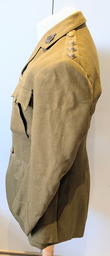 WW1 British Army Captain's Uniform Jacket Royal Army Medical Corps RAMC Named