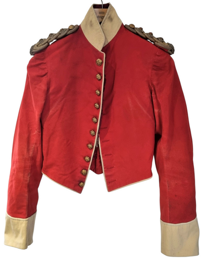 SOLD! Boer War Pre WW1 Highland Light Infantry HLI Captain's Scarlet Mess Dress Jacket Named
