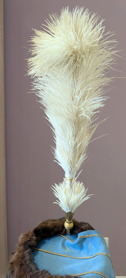 Rare Edwardian Pre WW1 3rd Hussars Officers Busby With White Feather Plume