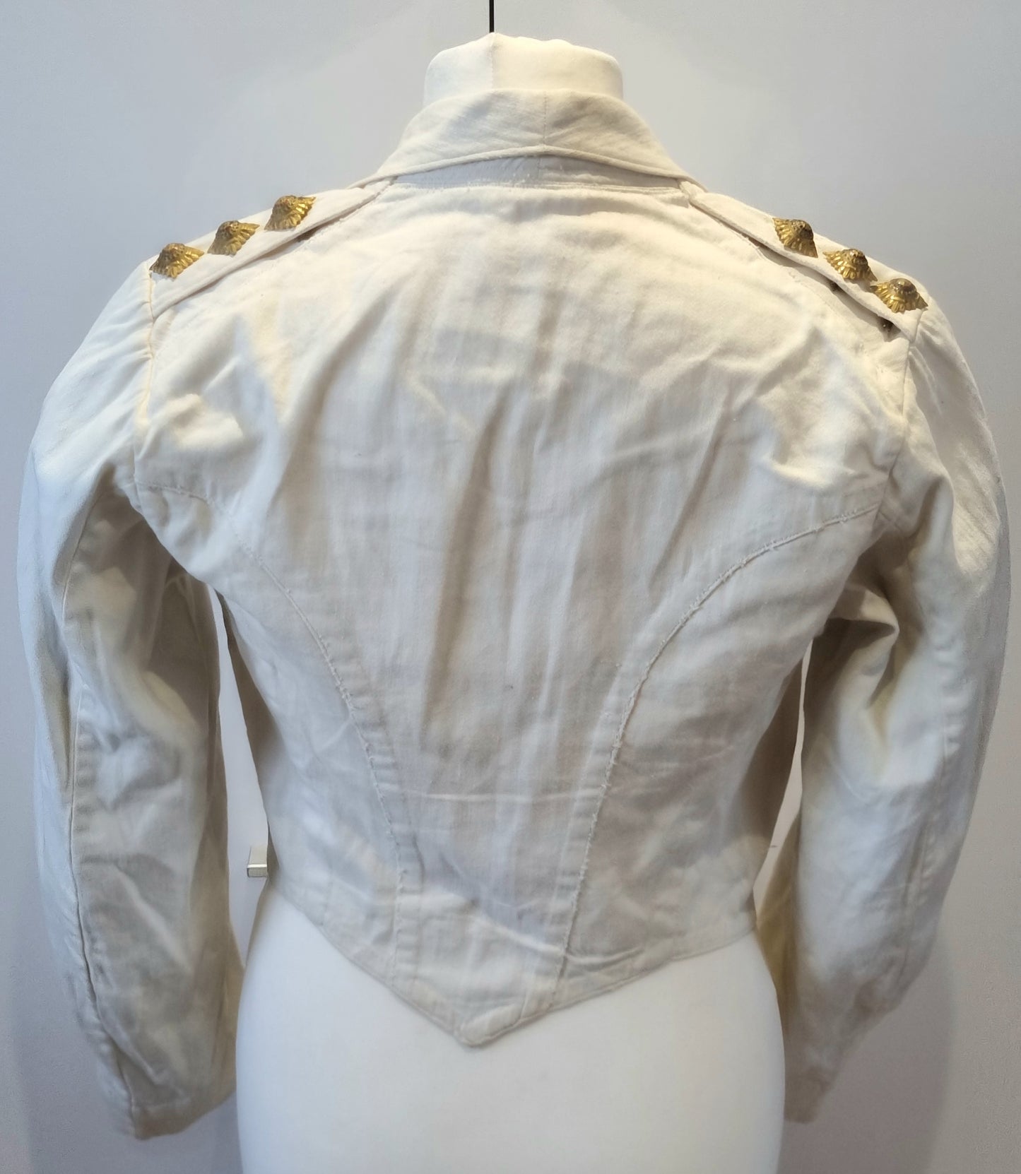 Victorian Boer War Era HLI Captain's White Cotton Mess Dress Jacket