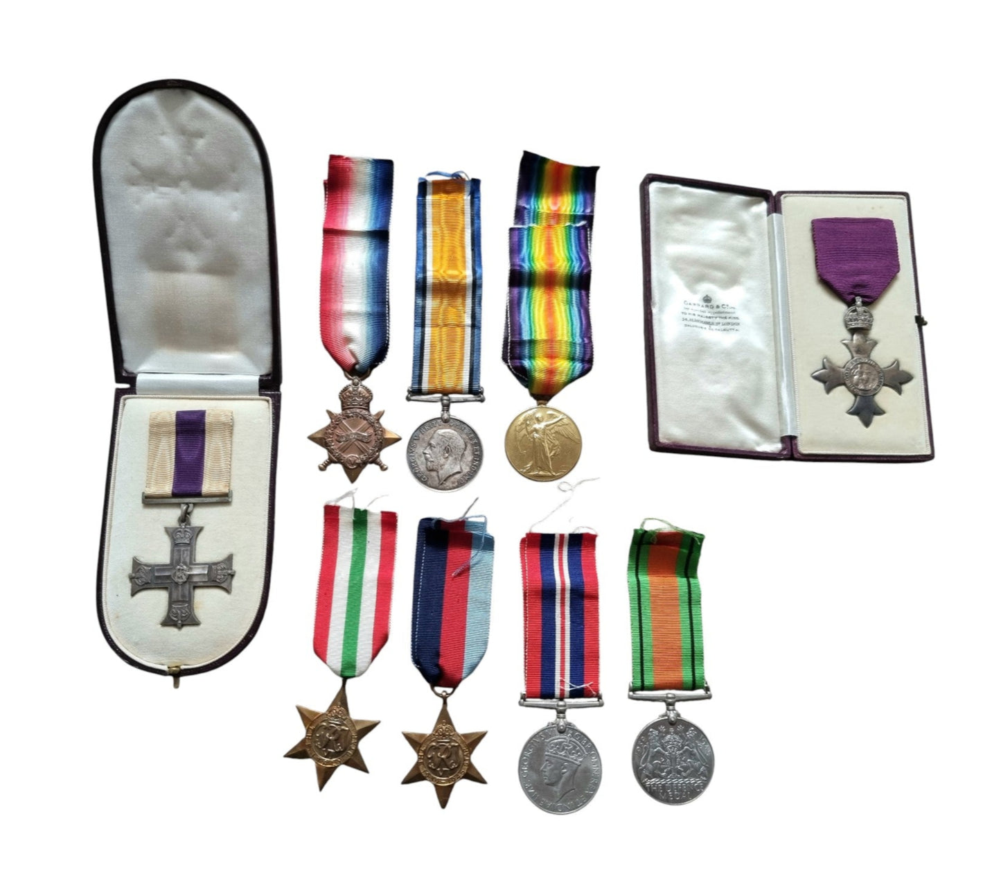 Superb WWI & WW2 Military Cross group to Lieutenant George Logan Wilson, MC, MBE, London Regiment