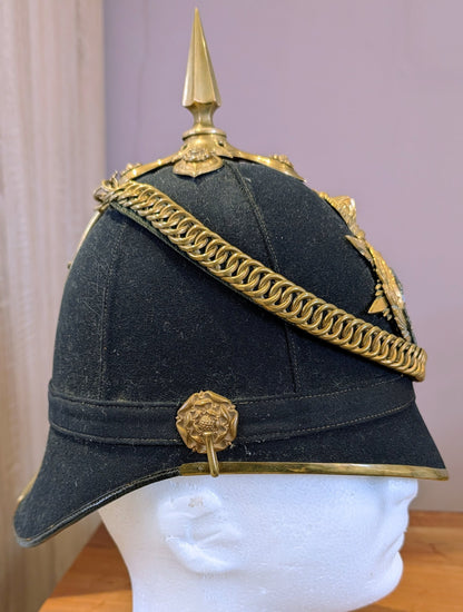SOLD! Victorian South Staffordshire Home Service Helmet & Major's Scarlet Uniform