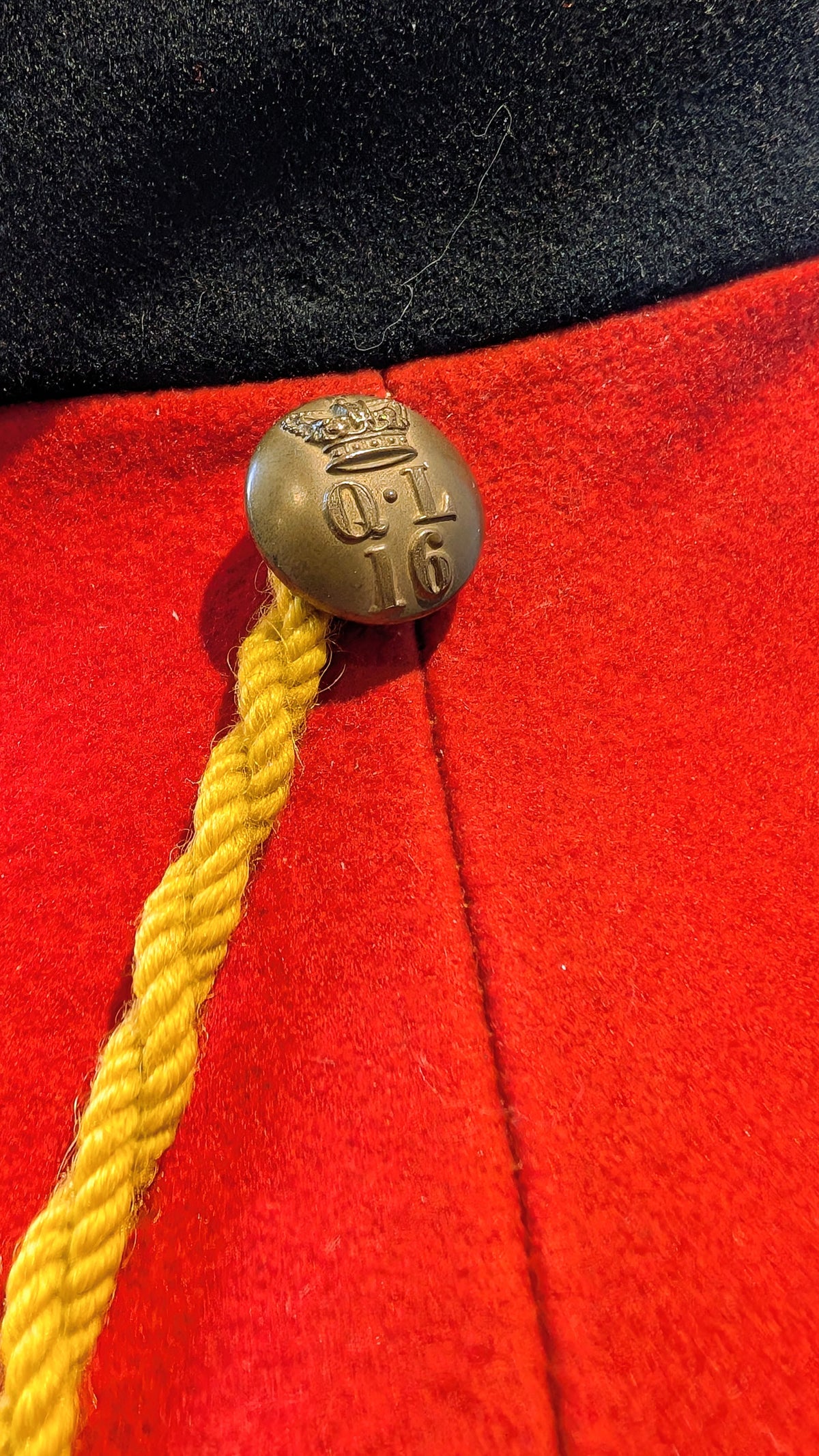 SOLD! Rare Victorian British Army 16th Lancers Scarlet Wool Stable Jacket