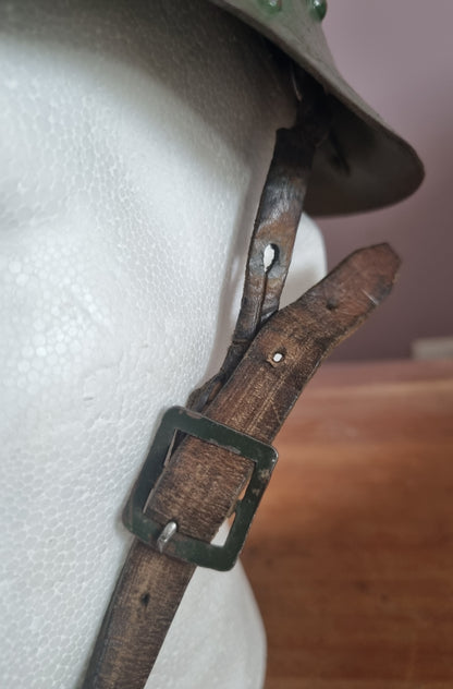 Post War Reused WW2 Bulgarian M36 Type C Helmet