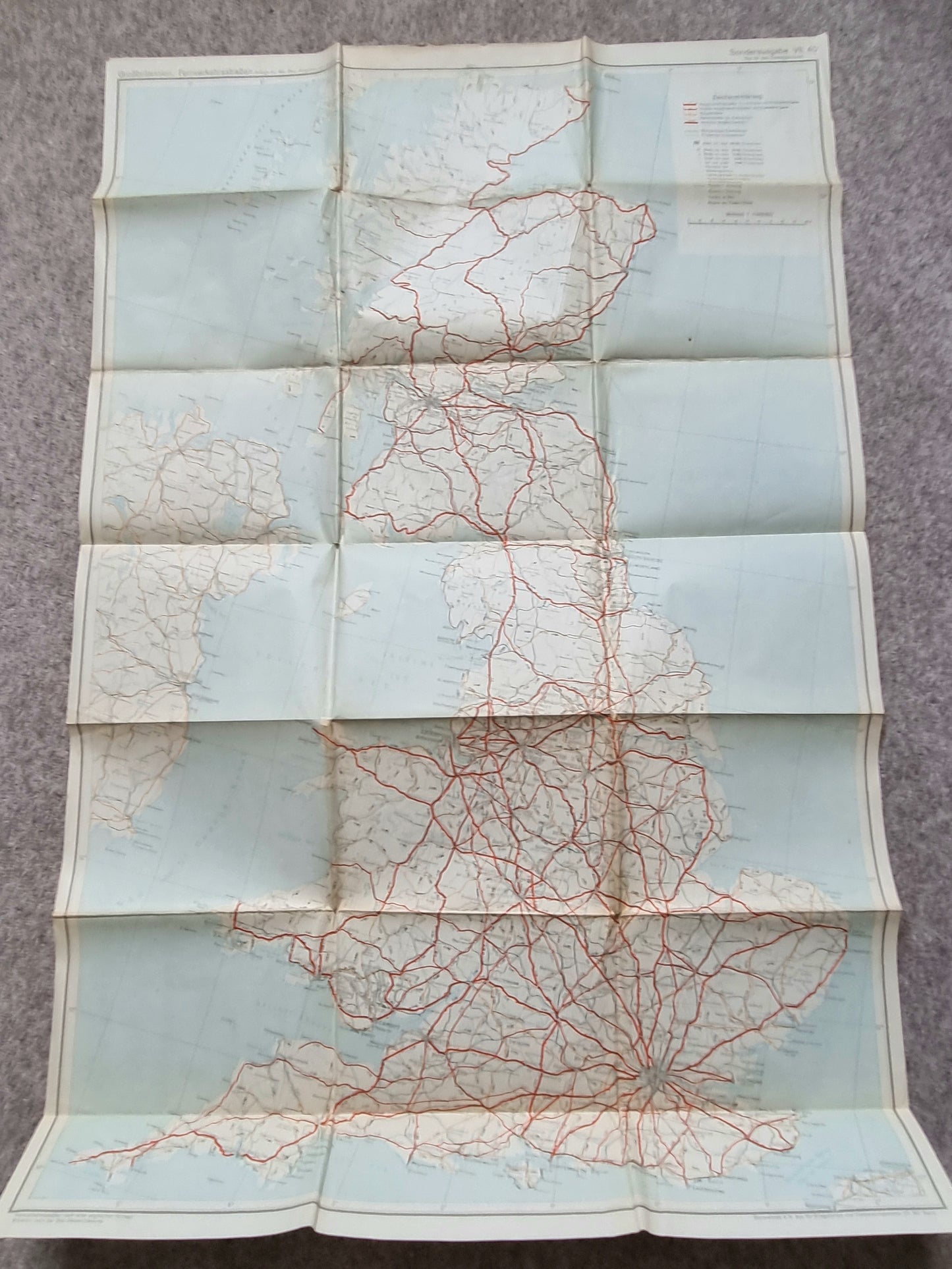 SOLD! Rare Operation Sealion  Planning Map Folder for England