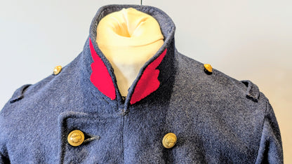 WW2 1940 Dated French Army Infantry Dark Blue Greatcoat Unissued