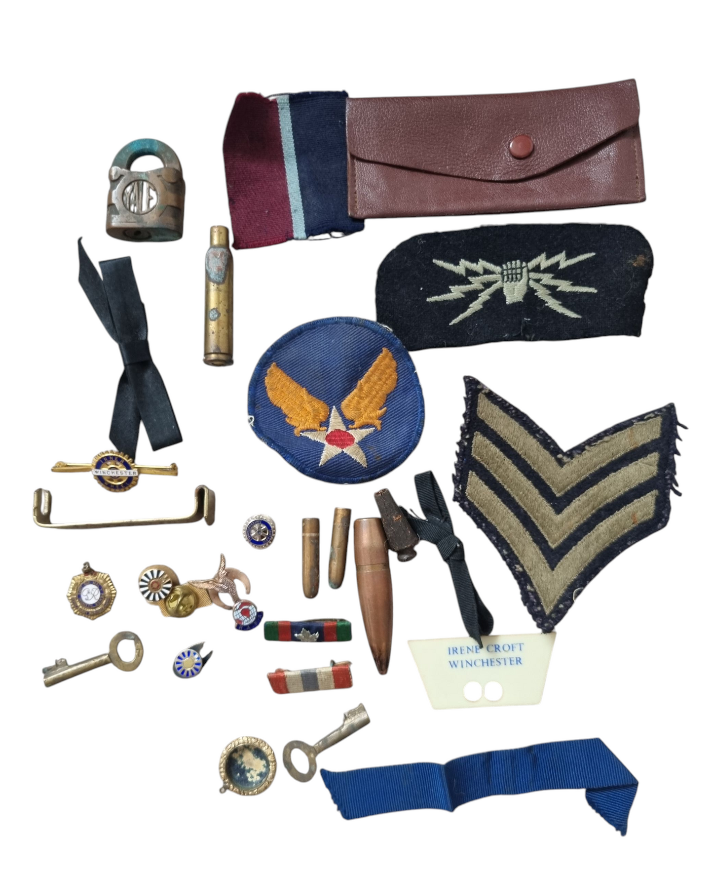 WW2 RAF Flying Suit, Helmet, Flying Log Book, Medals Set - F G CROFT