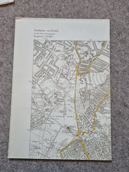 WW2 Operation Sealion German Invasion Map Folder & Objektbilder for South England