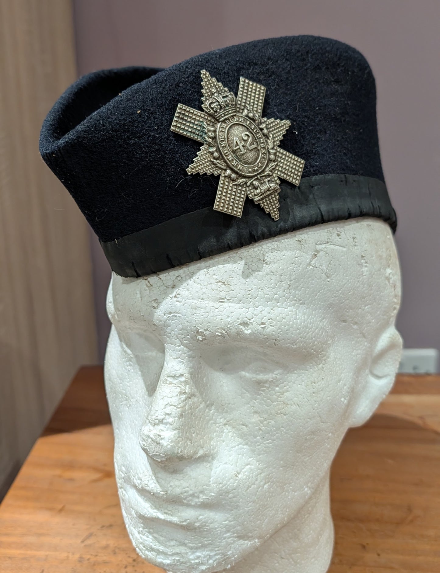 Rare Victorian British Army 42nd Regiment Of Foot Glengarry Cap