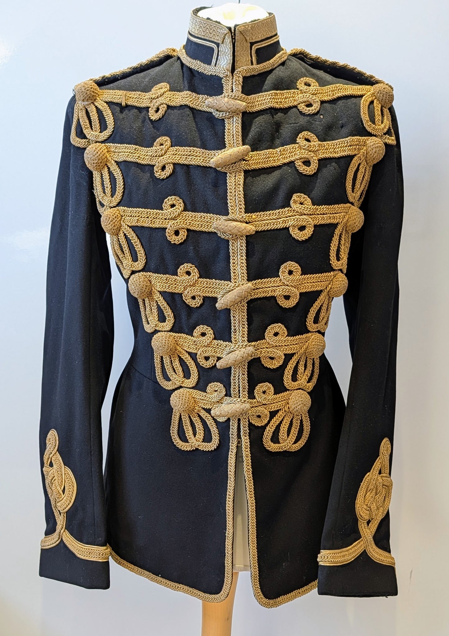 SOLD! Beautiful Original Early 20th Century 18th Hussars Full Dress Frogged Jacket