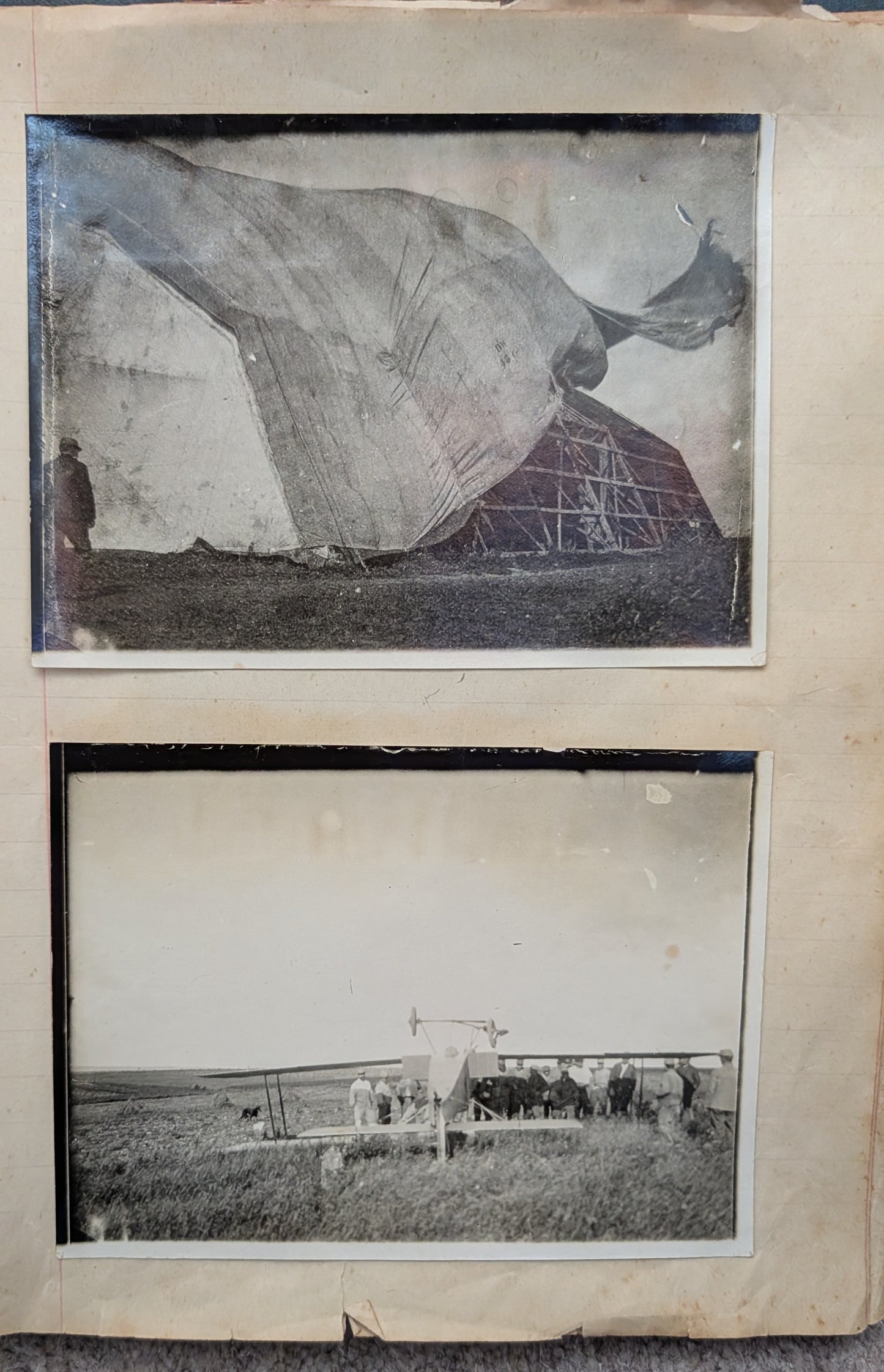 Unique WW1 French Army & Air Force Photo Album, Service Documents and Field Post Set to a Front Line Medic & Then Combat Pilot