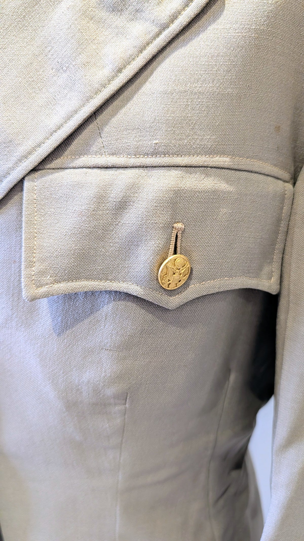 Fantastic And Rare WW2 Summer US WAC Womans Sub-Lieutenant Uniform Jacket