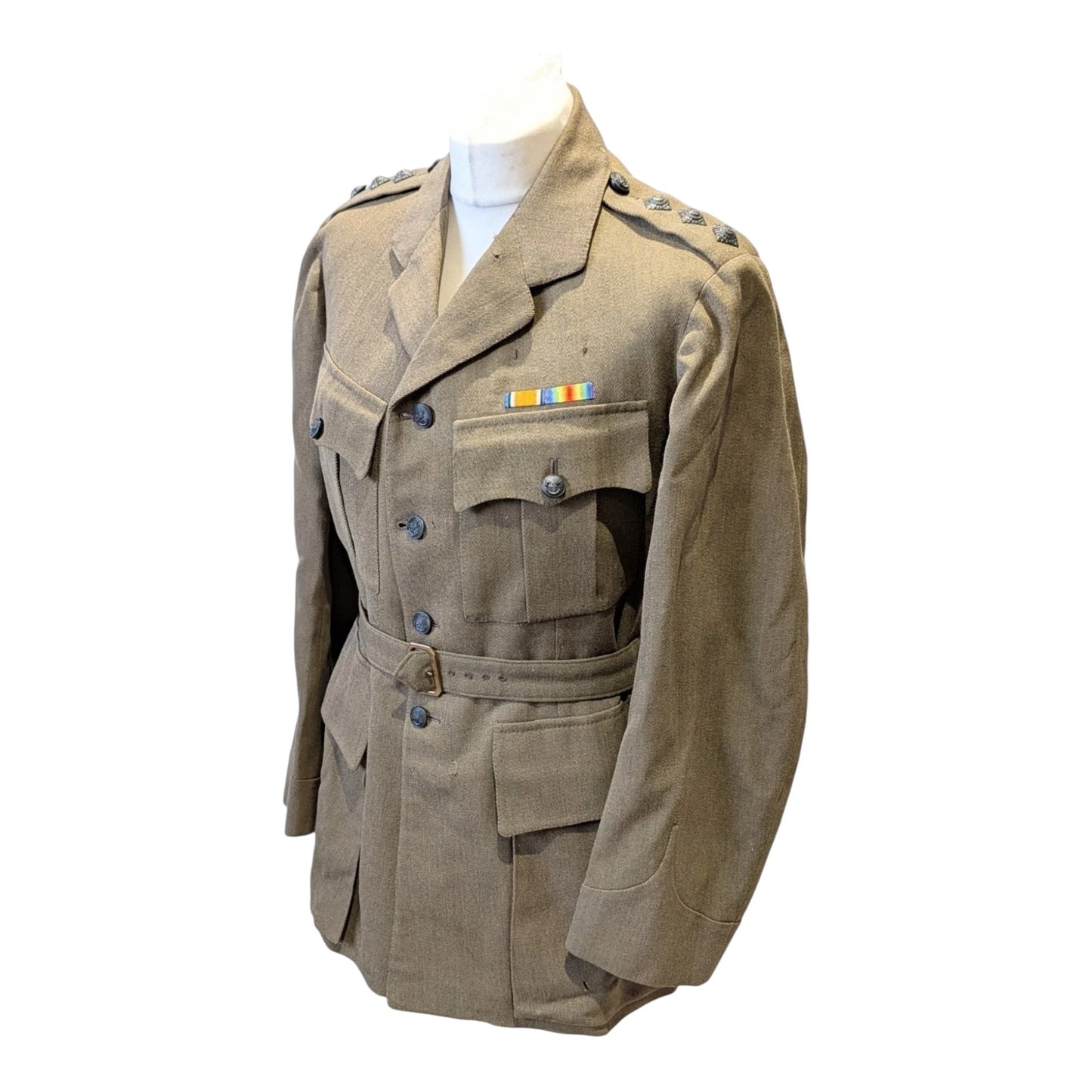 WW1 British Army Captain's Rifle Brigade Uniform Jacket Dated 1918