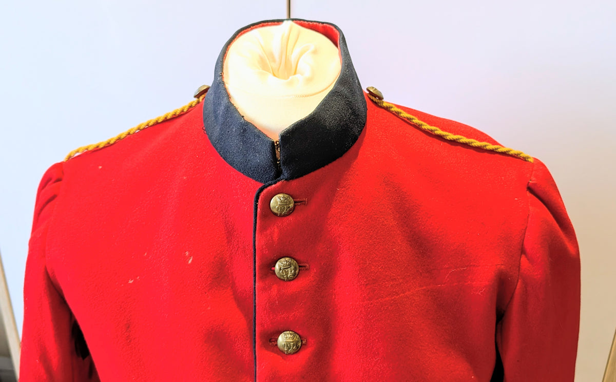 SOLD! Rare Victorian British Army 16th Lancers Scarlet Wool Stable Jacket