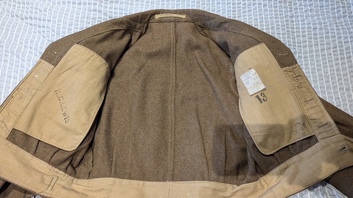 1954 British Army Royal Marine Commando Battledress & Trousers Named