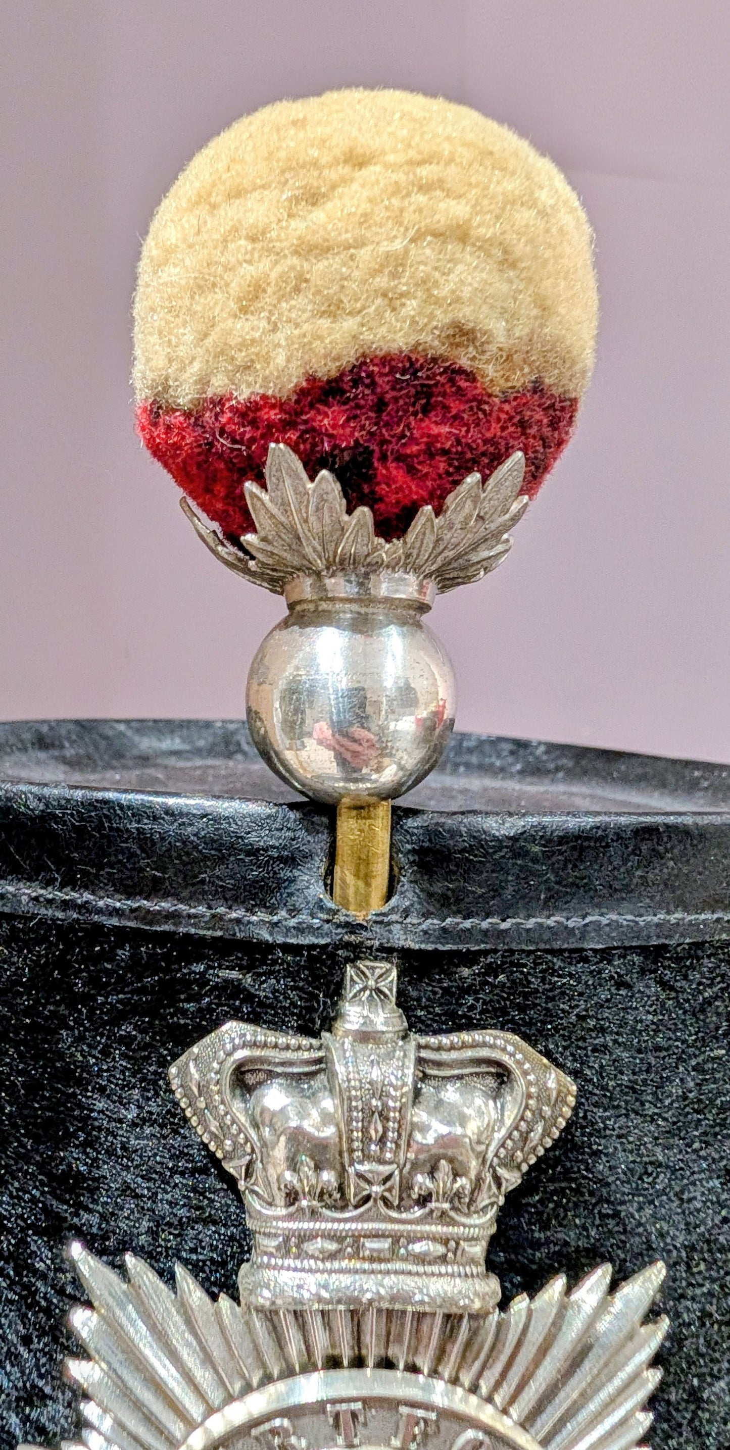 Sold! Rare British Army Hertford Militia French Pattern Shako 1855-61 & Tin