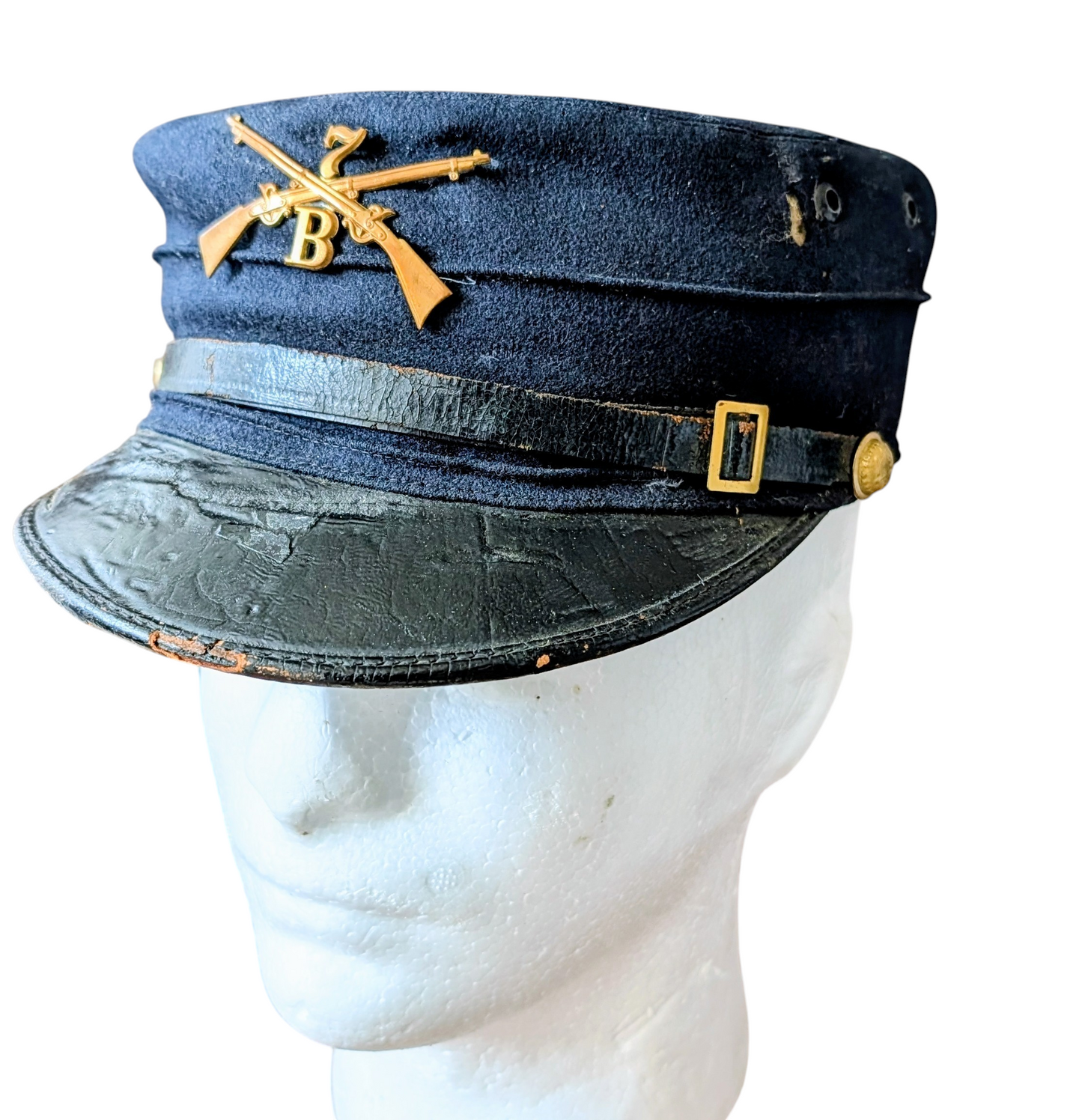 M1895 US Army Forage Cap 7th Infantry Company B New York Dated 1903