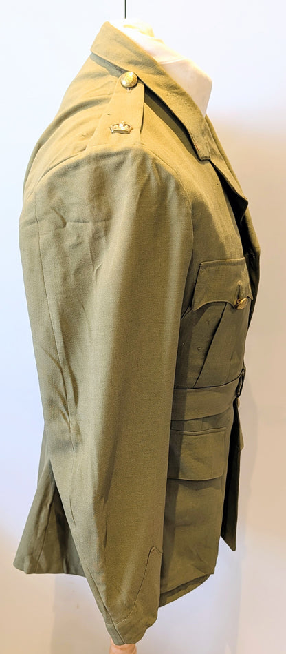 WW2 Royal Canadian Army Major's Tropical Khaki Dress Jacket, Named & dated 1942