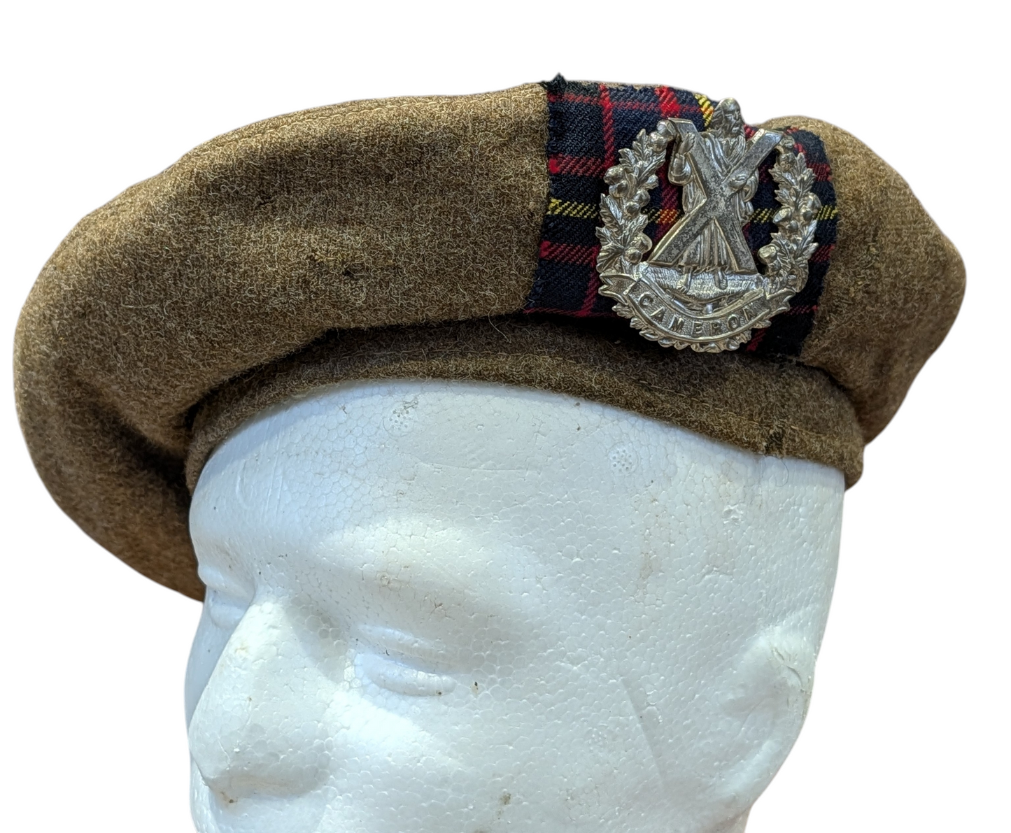 WW2 Cameron Highlanders General Service Cap Dated 1945
