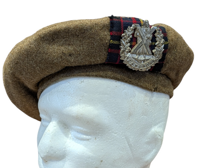 WW2 Cameron Highlanders General Service Cap Dated 1945