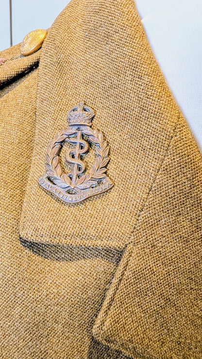 WW1 British Army Captain's Uniform Jacket Royal Army Medical Corps RAMC Named