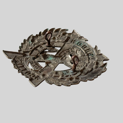 14th County Of London Regt (London Scottish) White Metal Cap Badge