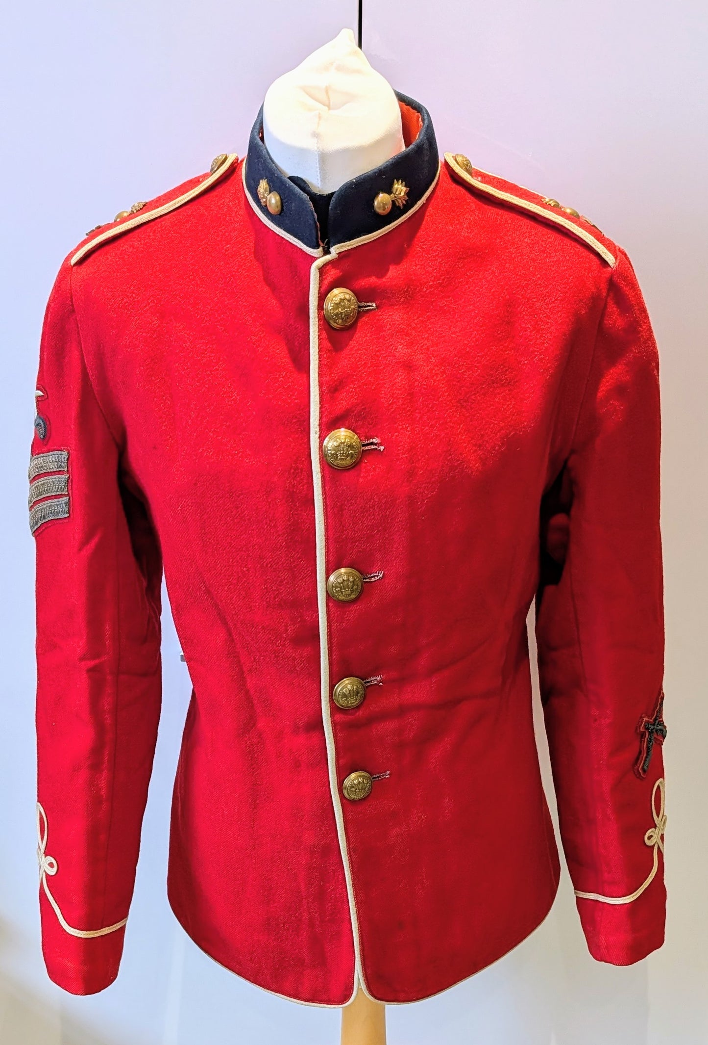 Rare Early Edwardian British Army Royal Welch Fusiliers Scarlet Frock