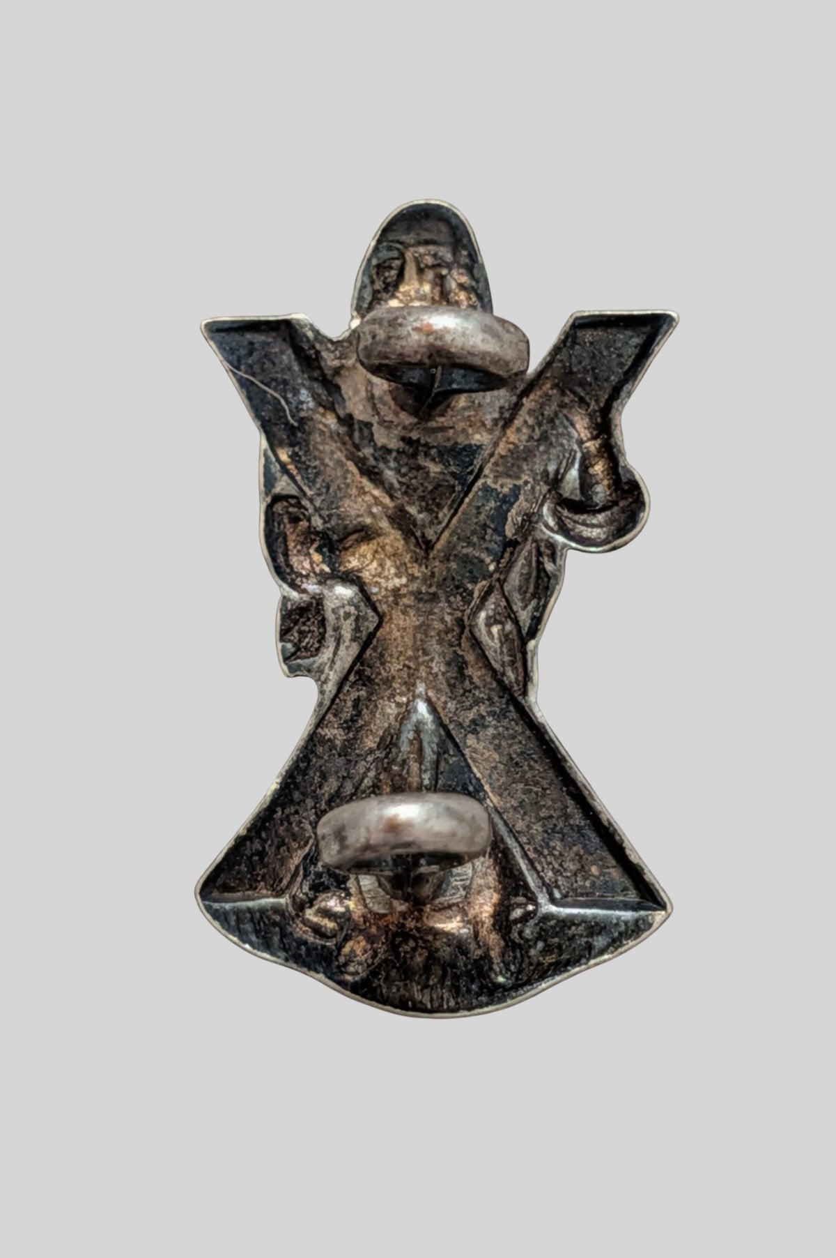 Black Watch  (Royal Highlanders) Officer's Silver Plated Collar Badge