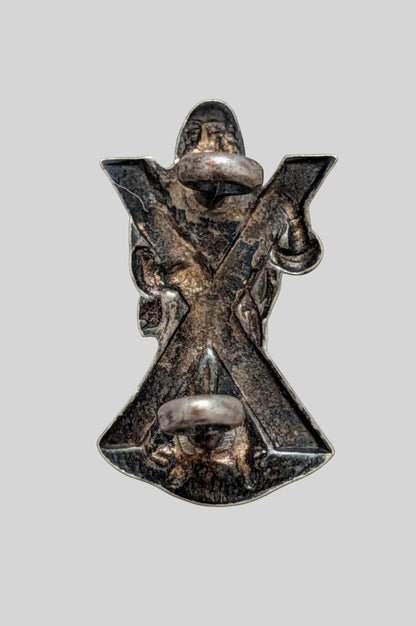 Black Watch  (Royal Highlanders) Officer's Silver Plated Collar Badge