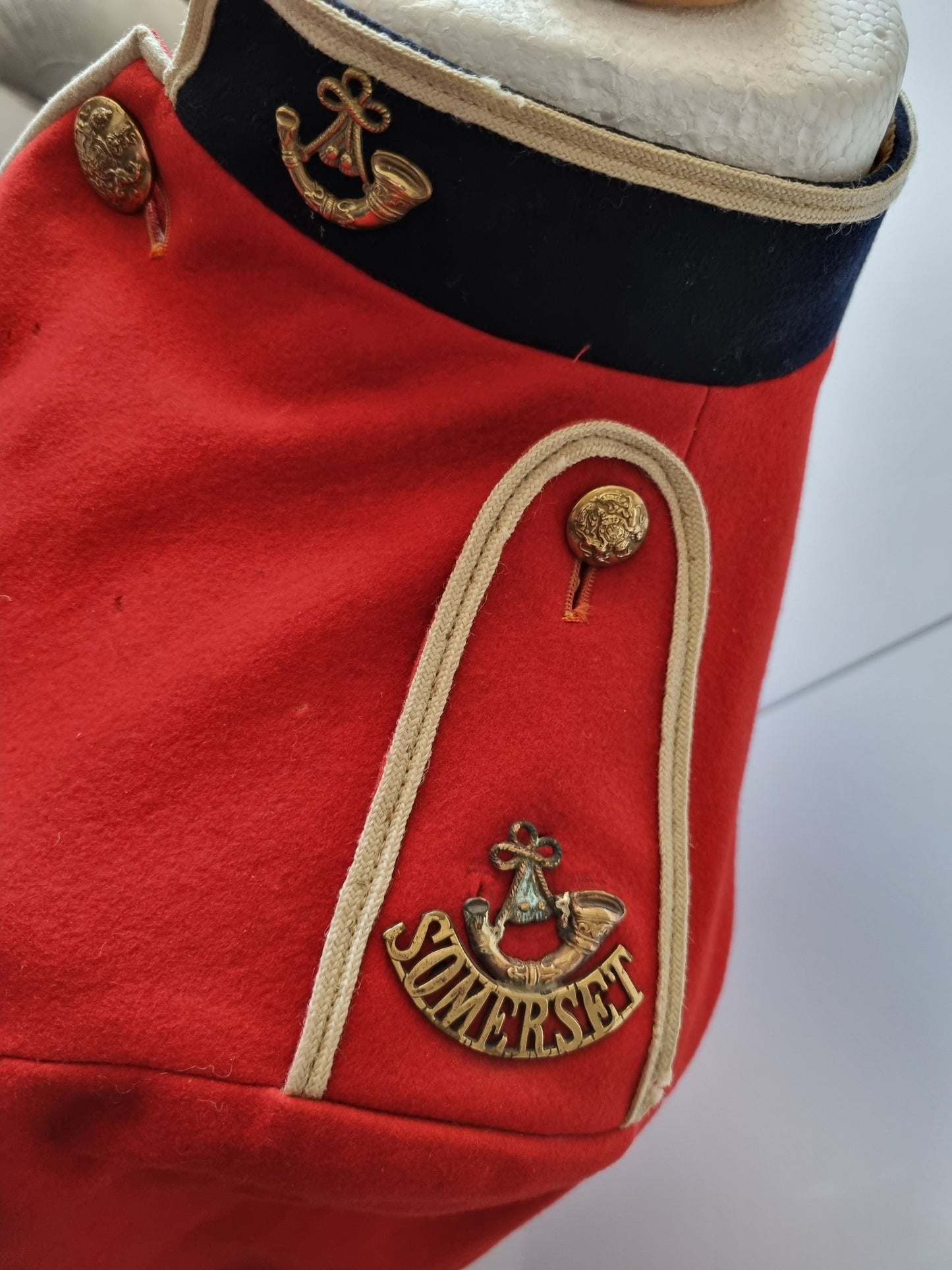 Pre-WW1 (Edwardian) Somerset Light Infantry Sergeant’s Scarlet Tunic & Trousers
