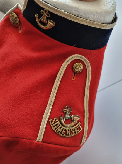 Pre-WW1 (Edwardian) Somerset Light Infantry Sergeant’s Scarlet Tunic & Trousers