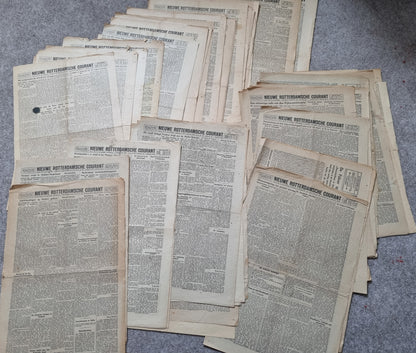 53 Editions of WW2 Dutch Collaborationist Newspaper ‘Nieuwe Rotterdamsche Courant’, Sep 1944 - Mar 1945