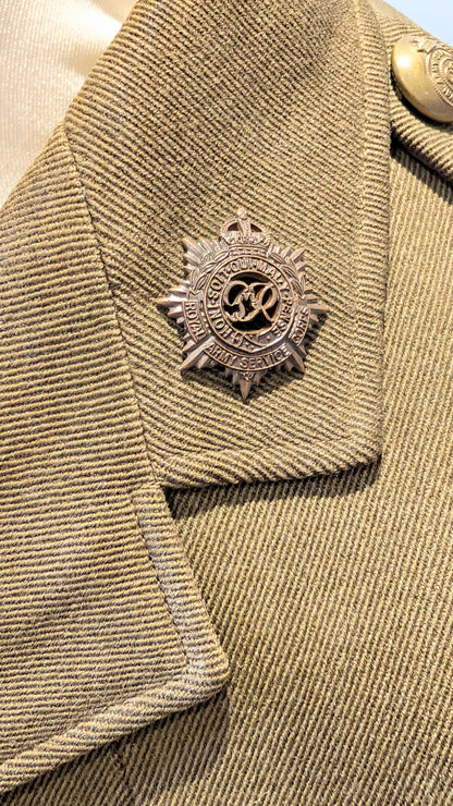 Lovely WW2 1939 Saville Row RASC 2nd Lieutenant's Jacket - S Mitchell