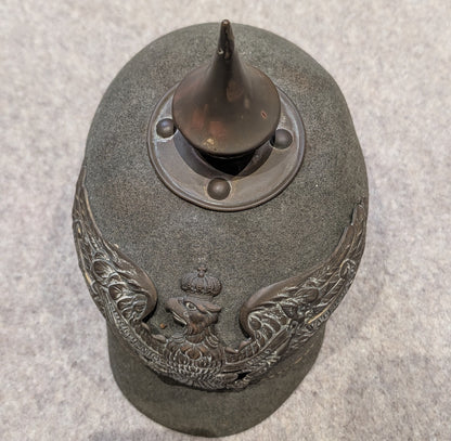 M15 WW1 German Prussian Grenadier Ersatz Felt Enlisted mans Pickelhaube Helmet