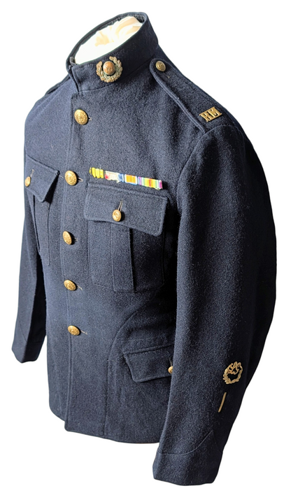 SOLD! WW1 Era British Royal Marines Light Infantry Blue No 1 Jacket with Medal Bar