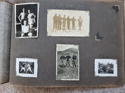 Beautiful WW2 Italian Air Force Visor Cap and Photo Album, belonging to Pompili Felice