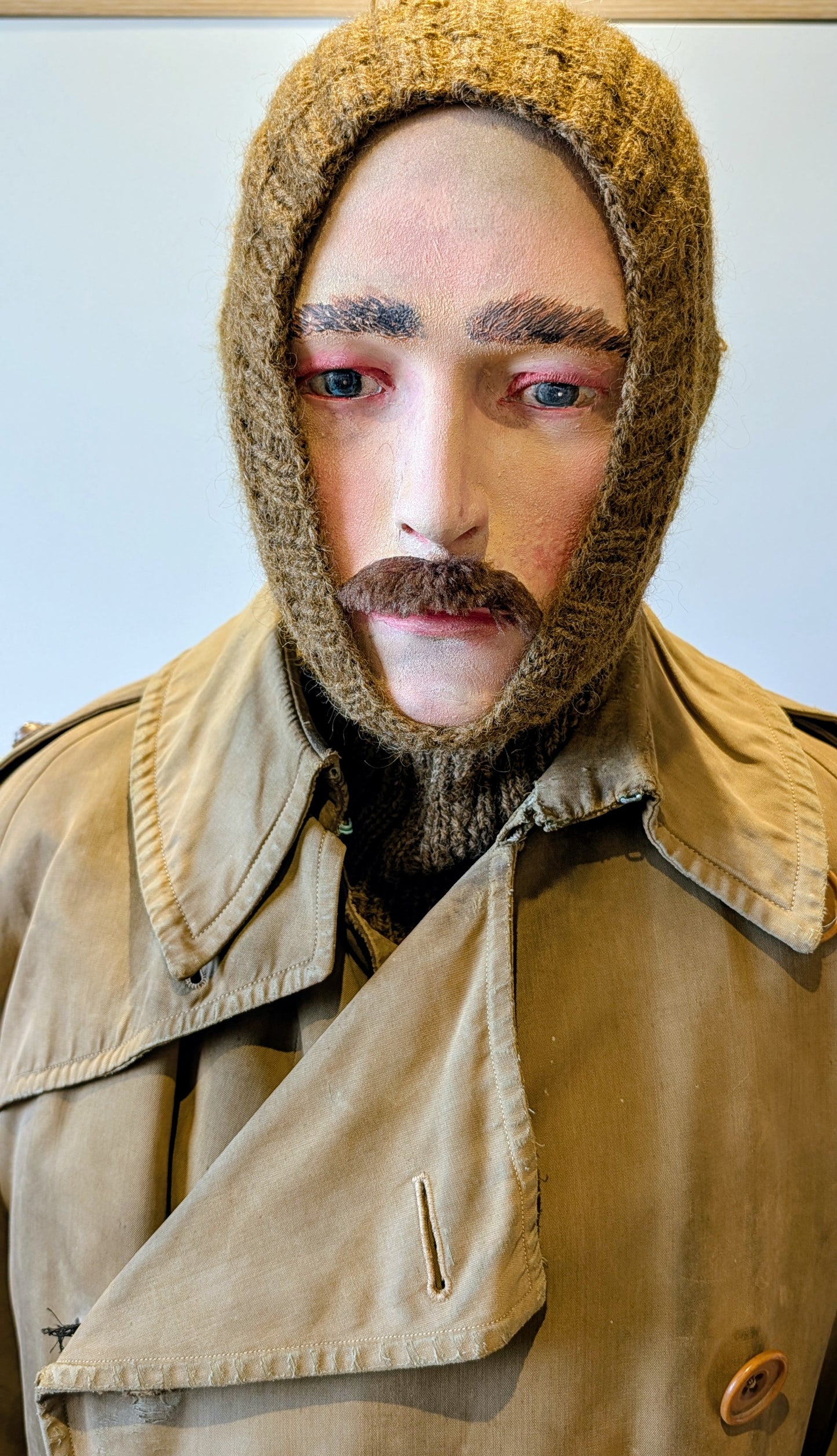 SOLD! Rare WW1 Burberry Officers Private Purchase Trench Coat with button-in Woollen Liner & Balaclava