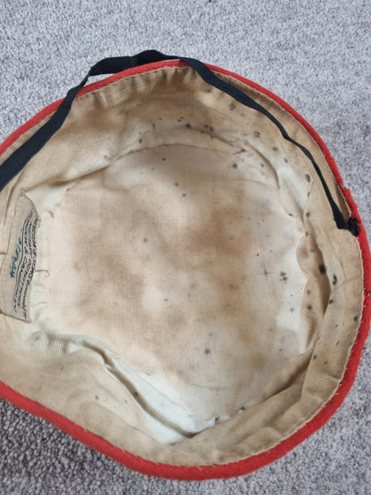 Early 20th Century British Army Sandhurst Military Academy Pill Box, With Chinstrap