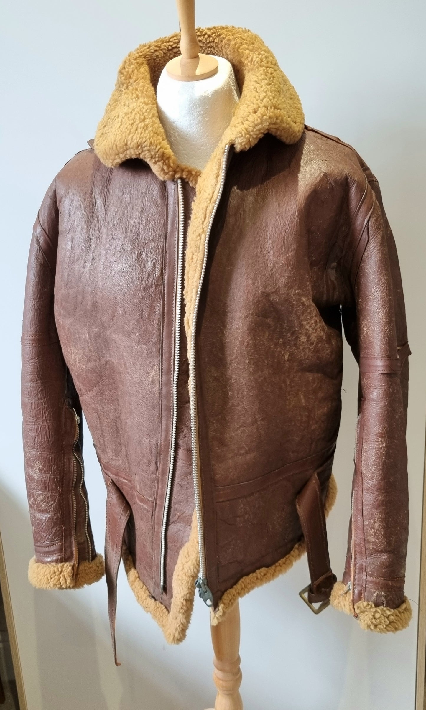 Fantastic Korean War Era 1950s RAF Irvin Sheepskin Flying Jacket