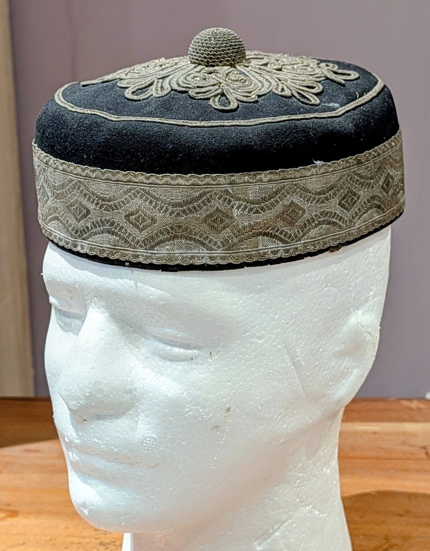 Victorian Lancashire Yeomanry Hussars Pill Box hat With Chinstrap