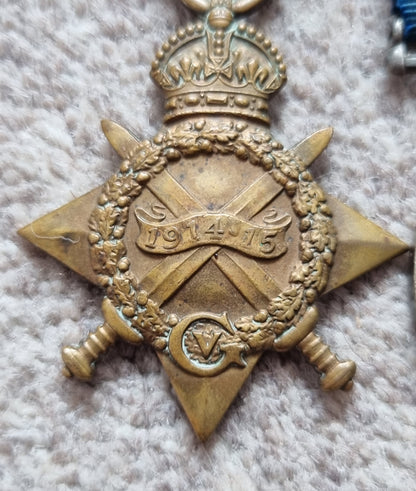 SOLD! Rare WW1 South African Medal Trio to Sergeant E G Ansley of the SA Motor Cycle Corps/8th SA Infantry