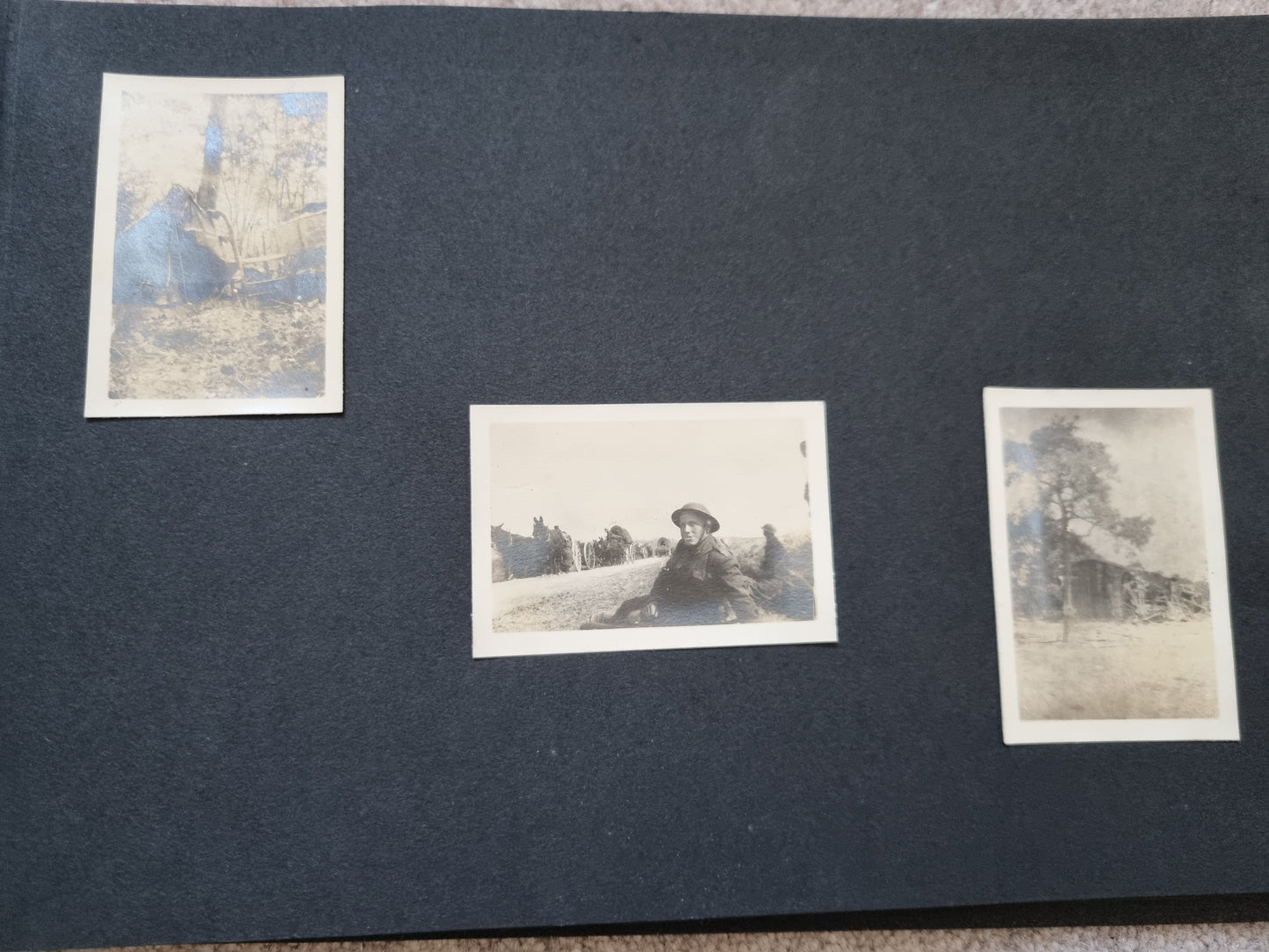 SOLD! Rare WW1 US Army Soldier's Photo Album Plus Ephemera - 125 Photos