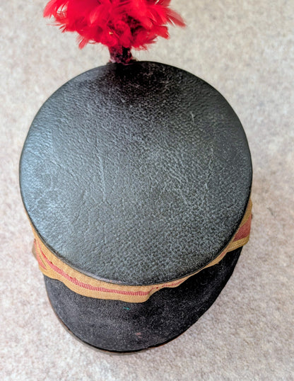 Early 20th Century French Republican Guard Shako With Feather Plume
