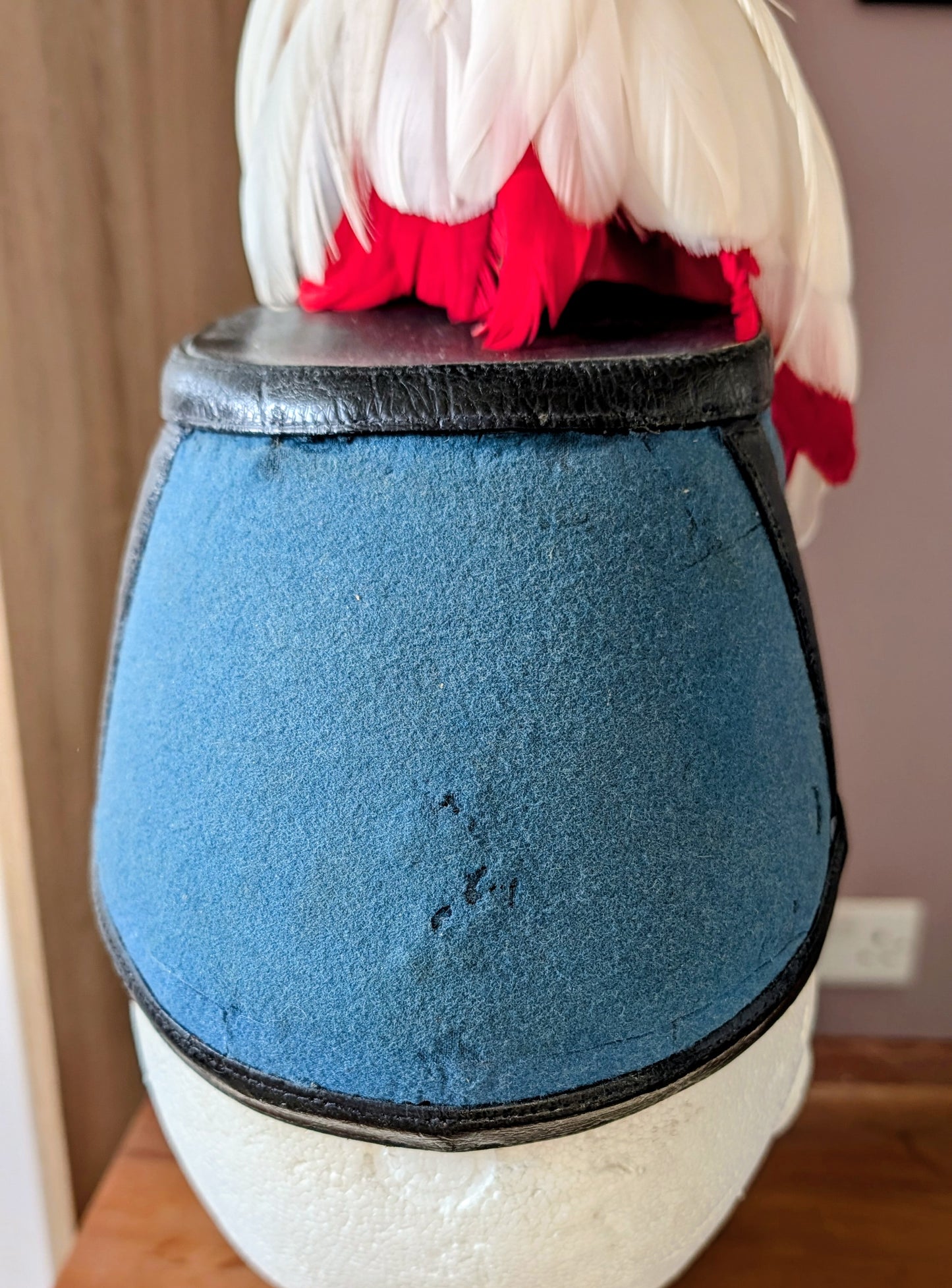 SOLD! Lovely Early 20th Century French Military Academy St Cyr Shako With Feather Plume