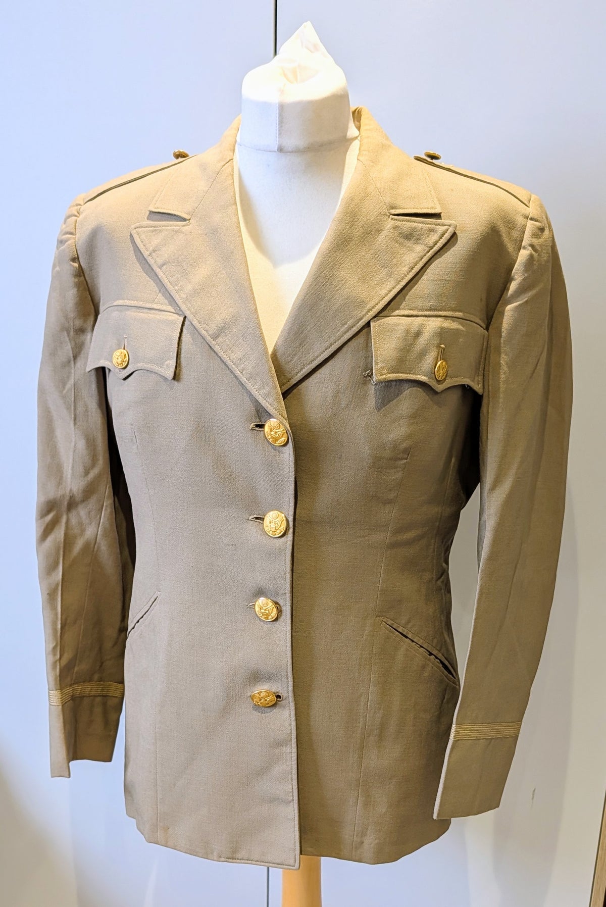 Fantastic And Rare WW2 Summer US WAC Womans Sub-Lieutenant Uniform Jacket