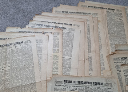 53 Editions of WW2 Dutch Collaborationist Newspaper ‘Nieuwe Rotterdamsche Courant’, Sep 1944 - Mar 1945