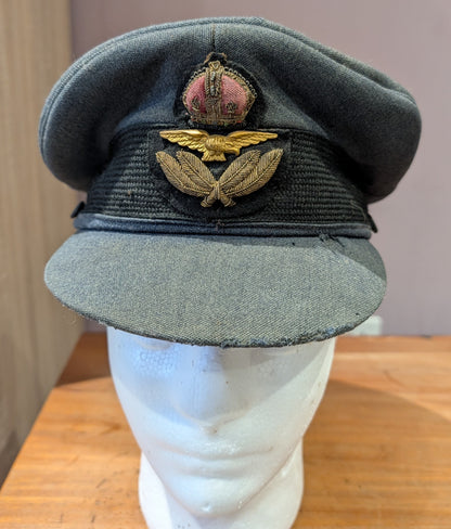 SOLD! WW2 RAF Officers Peaked Visor Cap